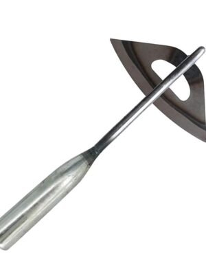 Garden Hoe with Hollow Design for Easy Weeding Silver 16cm x 28cm