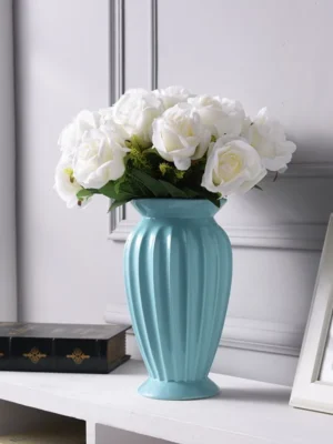 READY STOCK MONN European Minimalist Style Clear Vase for Home Office Flower Deco