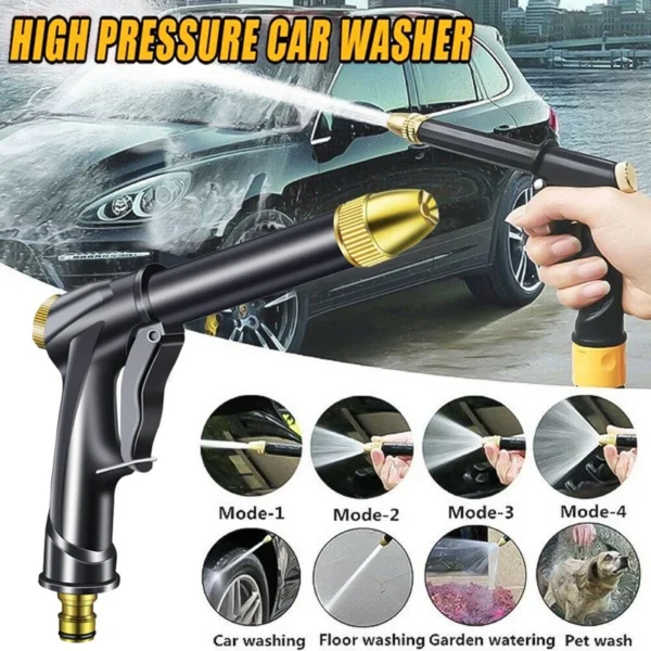 Car High Pressure Water Spray Gun Long Nozzle Sprinkler Cleaning Cars Wash Gardening Outdoor Lawn Garden Plants Watering Spray Sprinklers Cleanings Tool