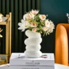 Nordic Vase Plastic Art Modern Vase Imitation Ceramic Flower Vase Home Decoration