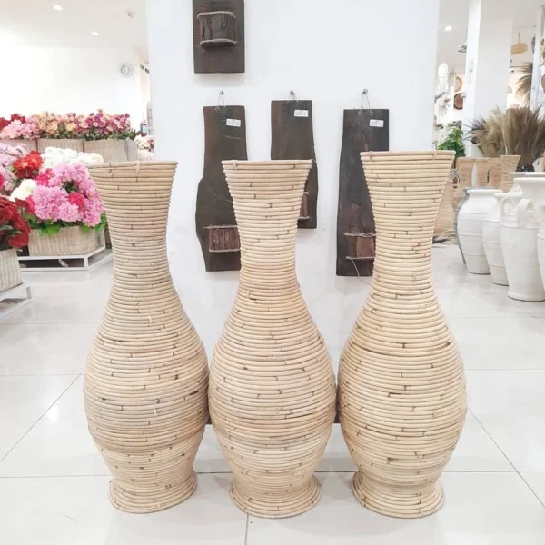 id-11134207-7r98y-lu4dm0eorbmc38.webp Flower Vase Jar for Living Room Decoration Made of Natural Rattan 30CM 50CM 70CM natural