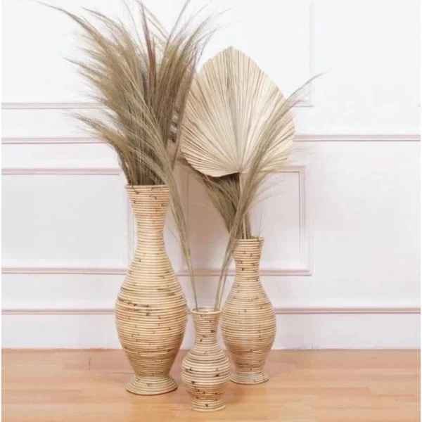 id-11134207-7ras8-m0wl4bd1d5qfa7.webp Flower Vase Jar for Living Room Decoration Made of Natural Rattan 30CM 50CM 70CM natural
