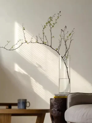 Locaupin Clear Glass Cylinder Vase Floating Candle Holder Vase Decor Vases Clear Vases for Wedding Decorations
