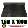 100M Warna Hijau Hitam Weed Control Mat Pertanian Plastic Cover
