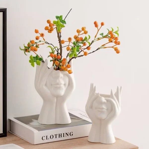 sg-11134201-7rceg-m65b4vdvmuve5f.webp Nordic Vinyl Vase Creative Human Body Shape Hydroponic Vase Desktop Ornament Home Decor