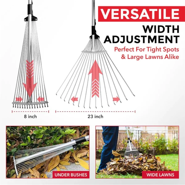 sg-11134201-7reox-m8adpaypx6m8e3.webp Stainless Steel Leaf Rake Grass Rake Gardening Tool